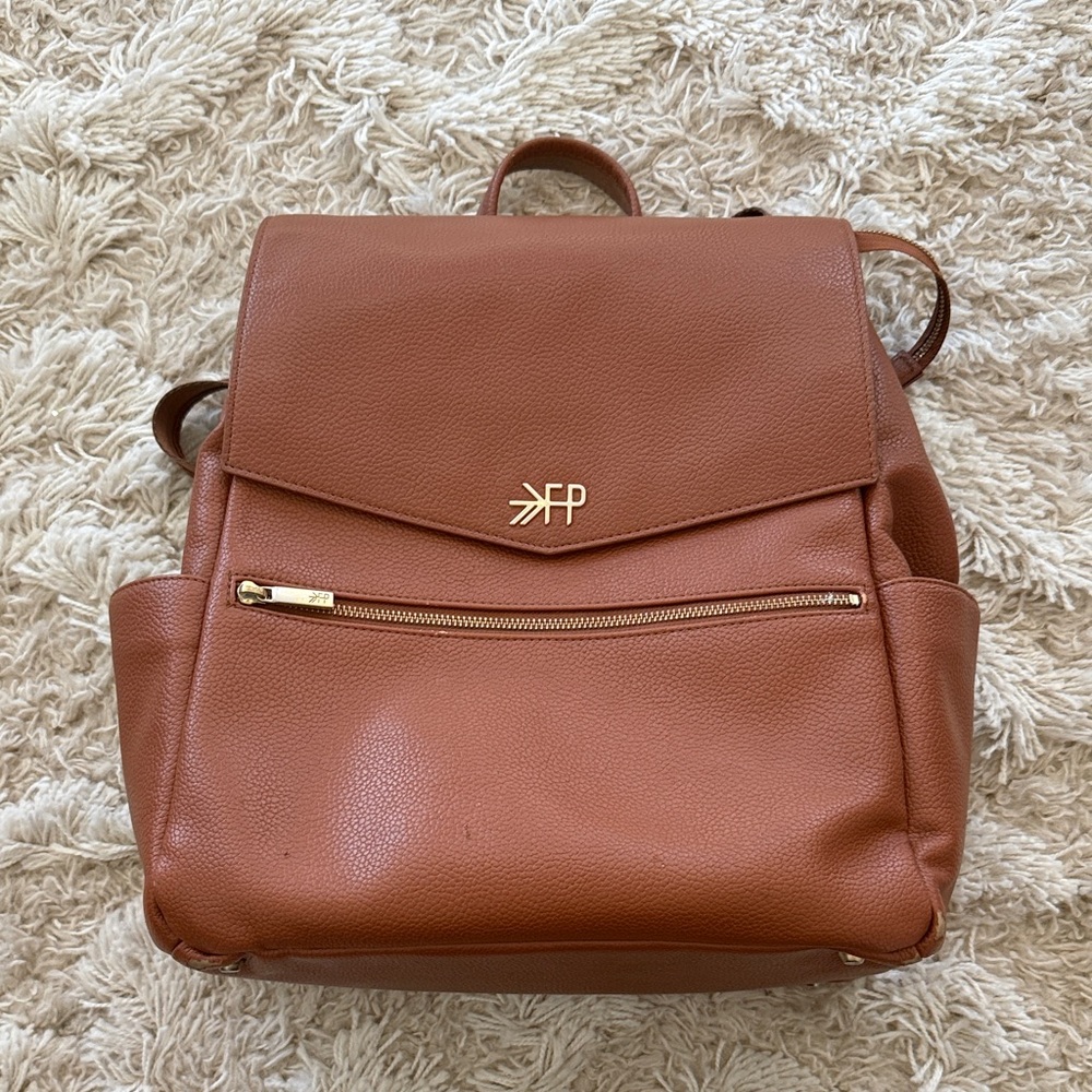 FP Freshly Picked Women’s leather backpack diaper bag